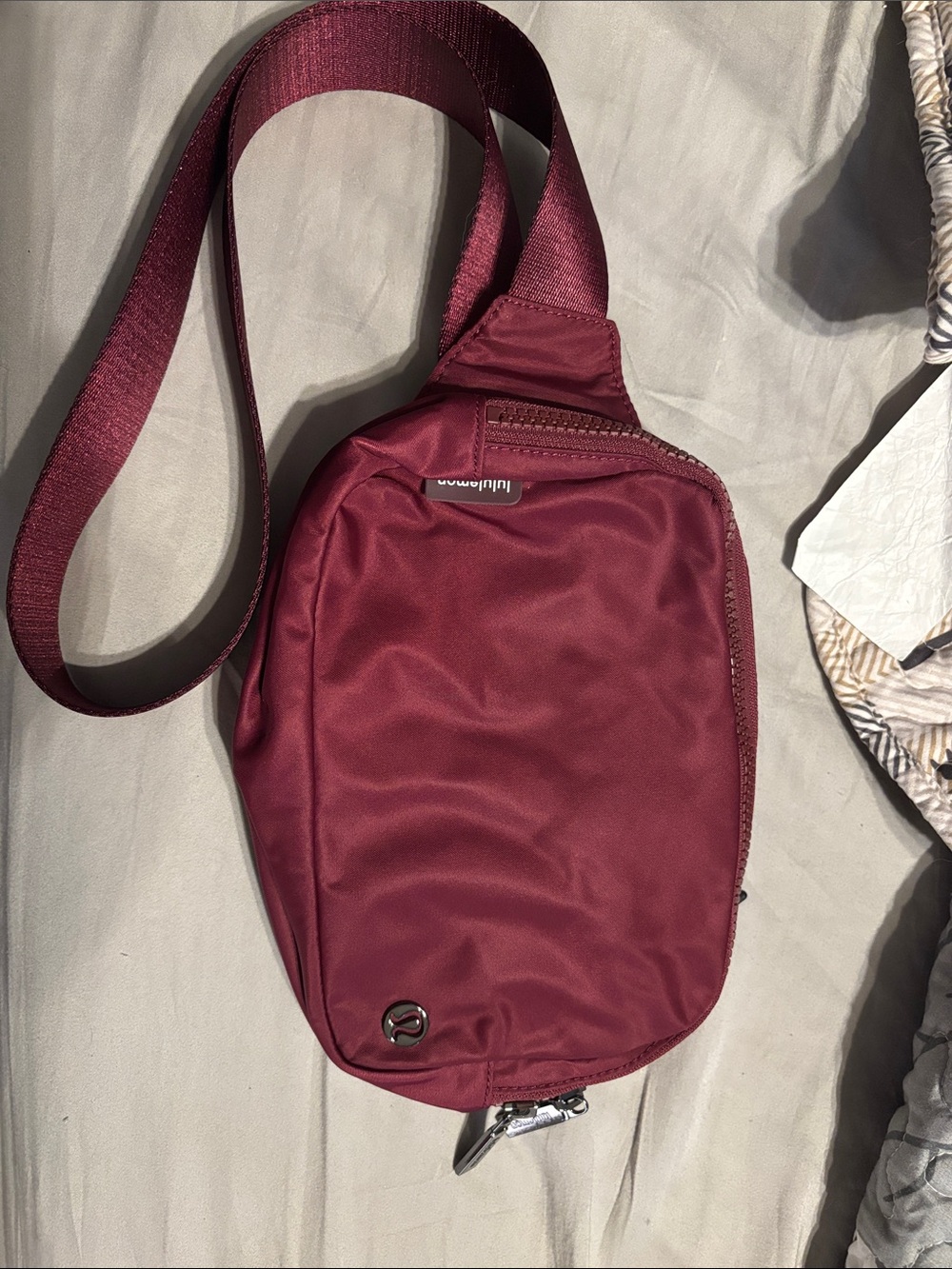 lululemon athletica Burgundy Crossbody Sling Bag